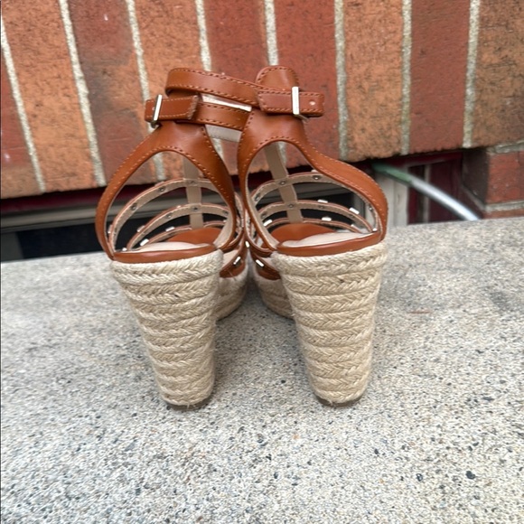 Marc Fisher Brown Strappy Sandals with Studs - Picture 3 of 5
